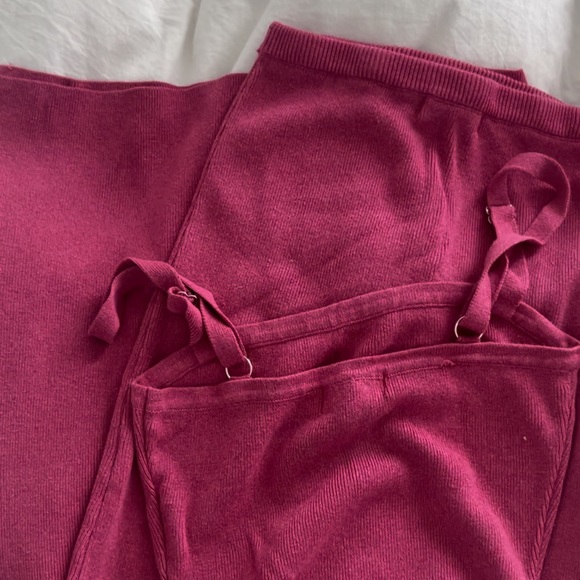 Glassons Dresses Glasson Set Side Split Knit Maxi Skirt And Top In